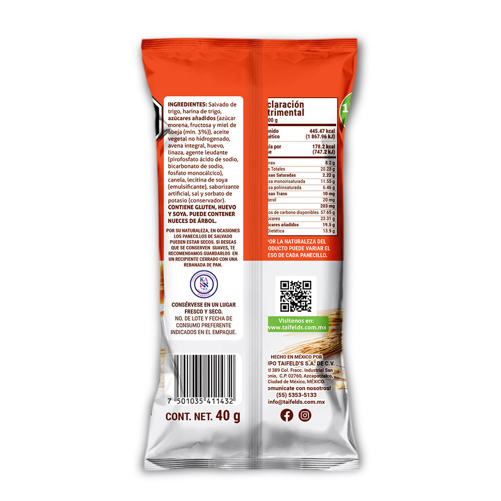 Panecillos de Salvado Display (10 paquetes de 40g)