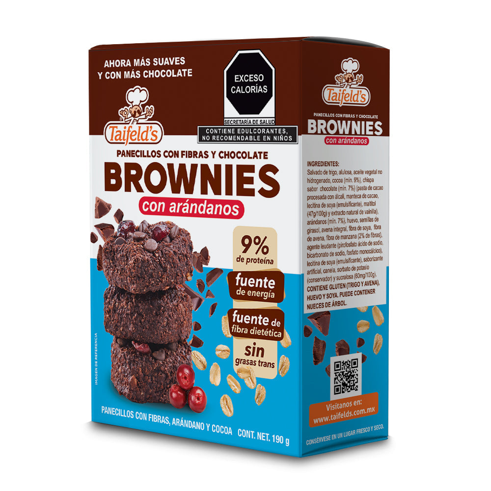 Brownies de Chocolate con Arándanos 190g