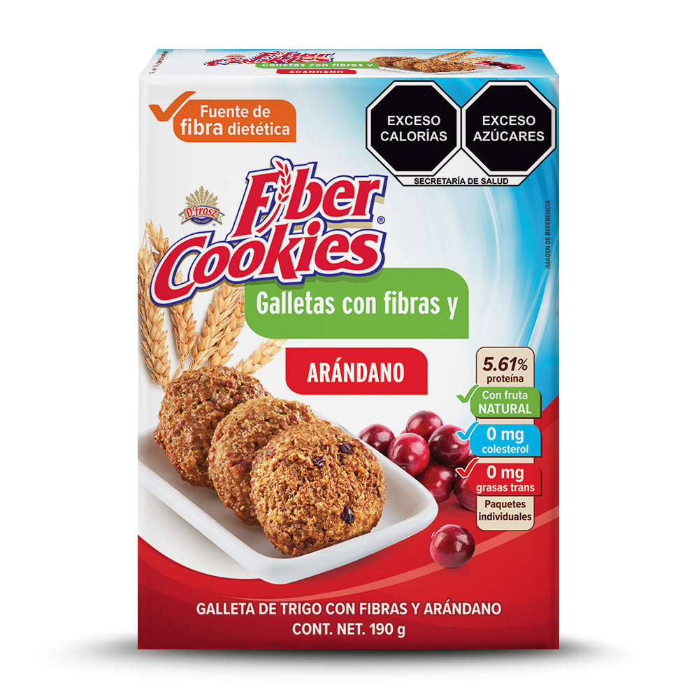 Fiber Cookies con Arándanos 190g