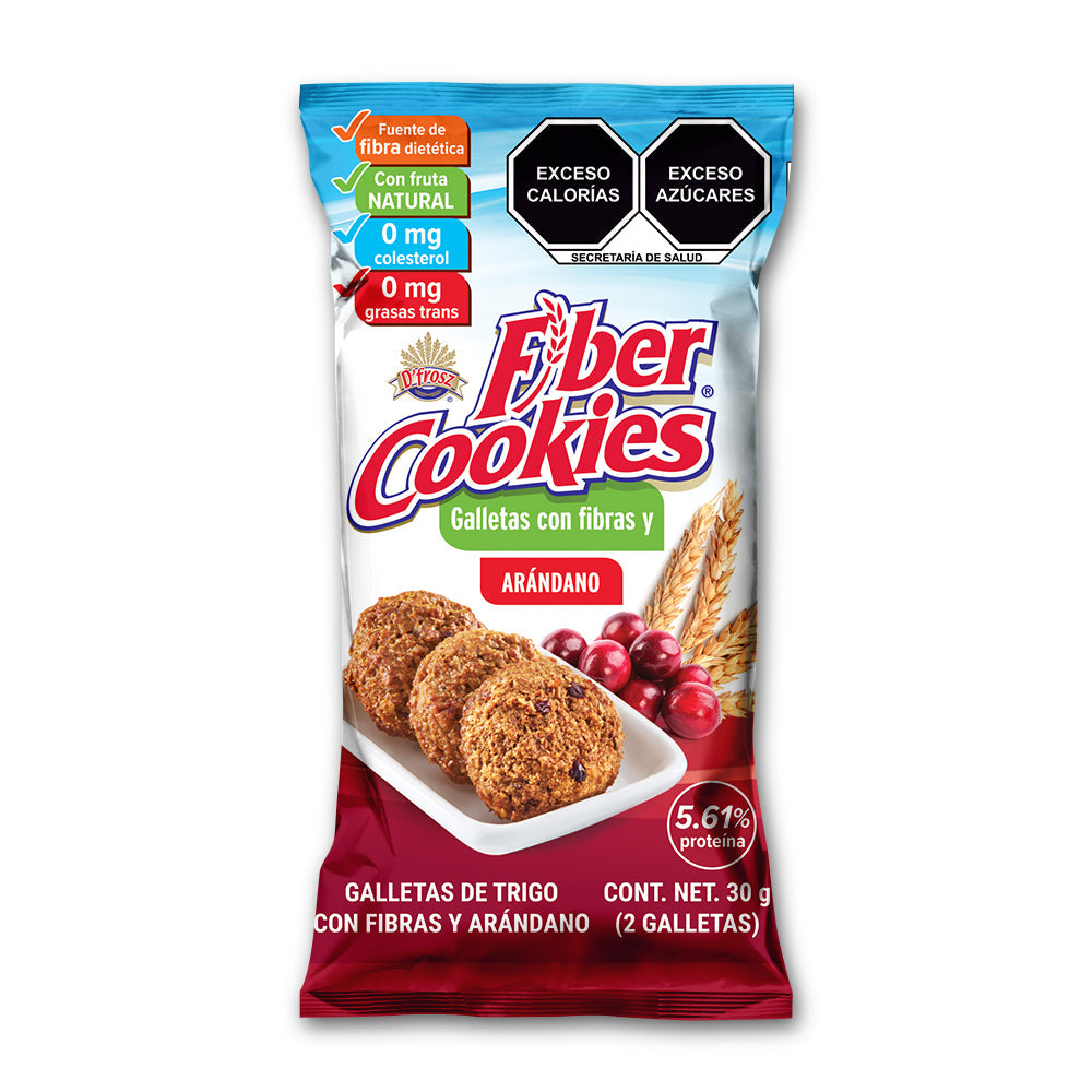 Fiber Cookies con Arándanos 190g