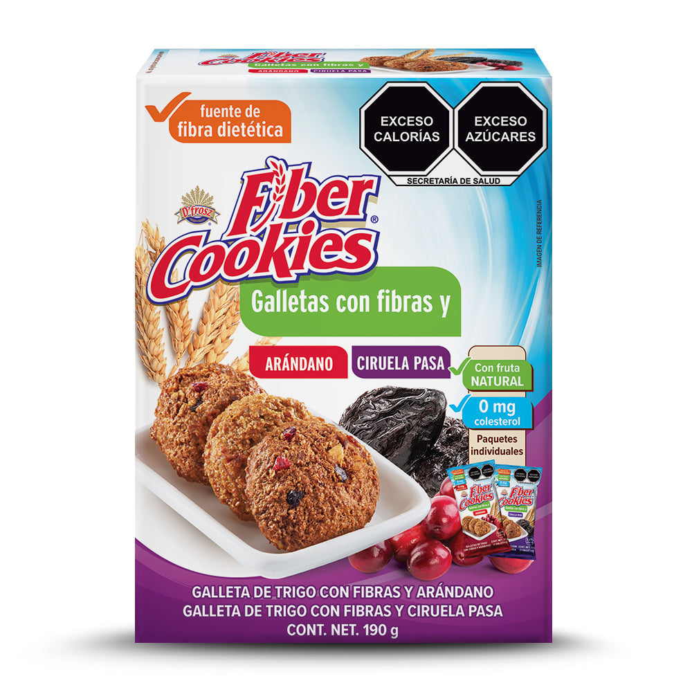 Fiber Cookies con Arándano y Ciruela Pasa 190g