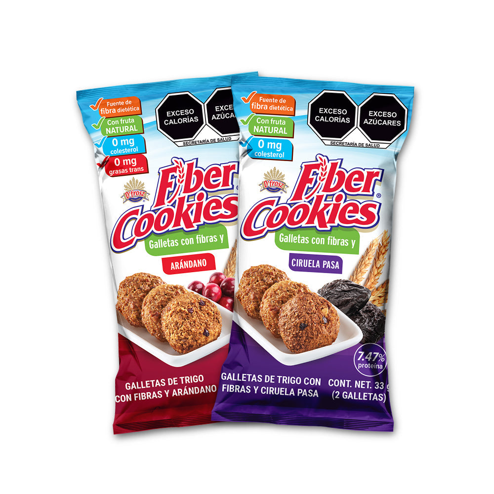 Fiber Cookies con Arándano y Ciruela Pasa 190g