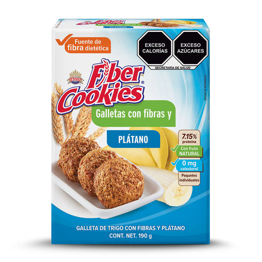 Fiber Cookies con Plátano 190g