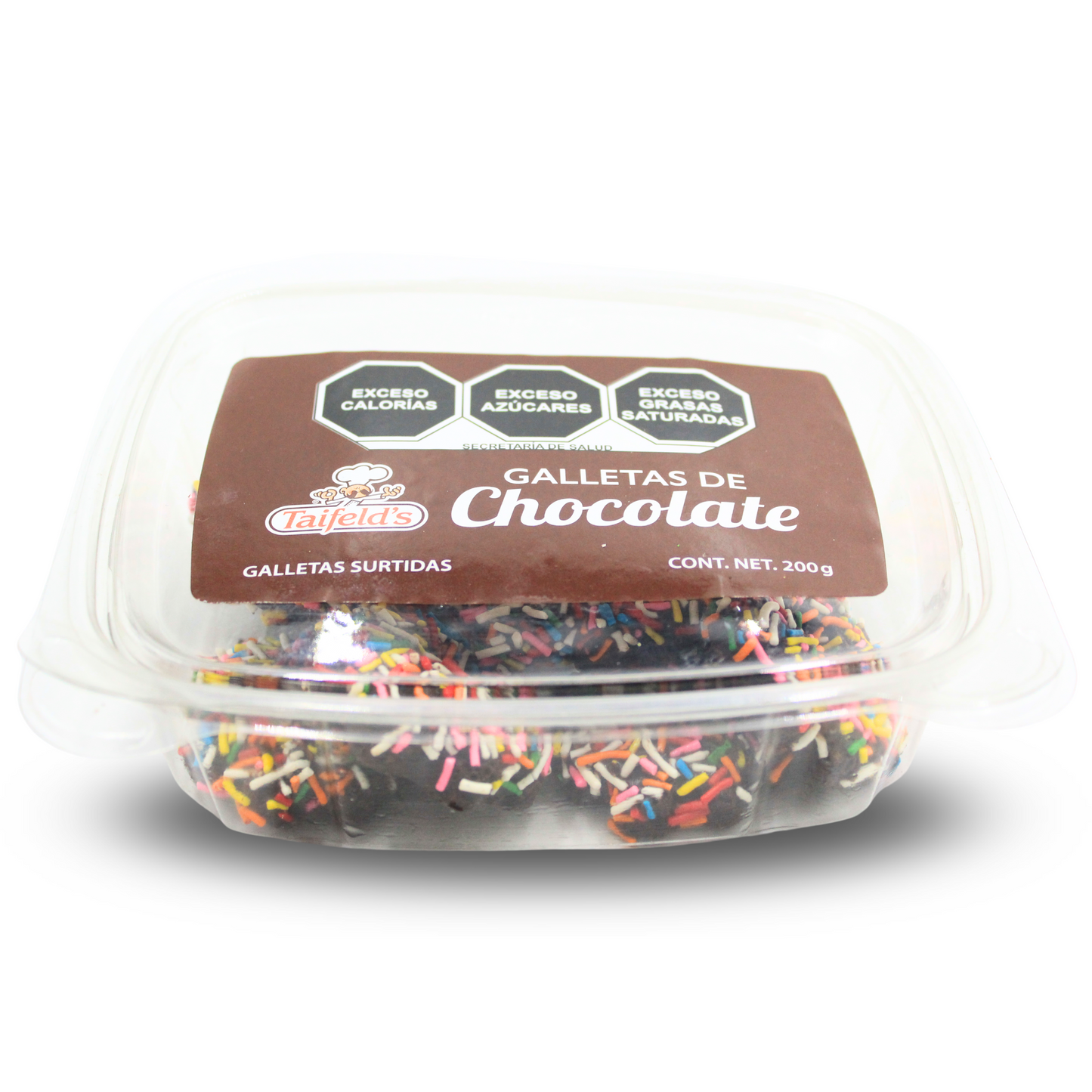 Galletas de Chocolate - Chispas de Colores 200g