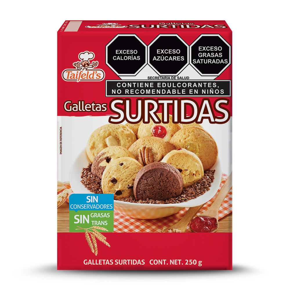 Galletas Surtidas - Sin Azúcar Refinada 250g