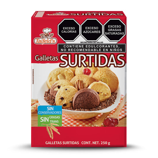 Galletas Surtidas - Sin Azúcar Refinada 250g