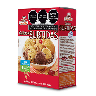 Galletas Surtidas - Sin Azúcar Refinada 250g