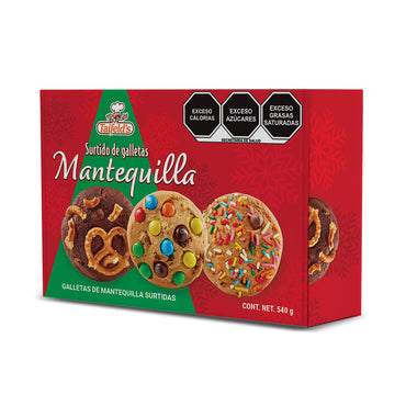 Galletas Surtidas de Mantequilla Navideñas 540g
