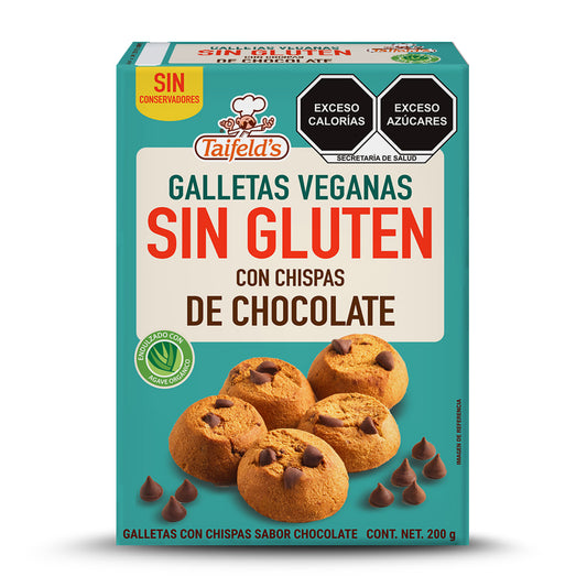 Galletas Sin Gluten con Chispas de Chocolate 200g