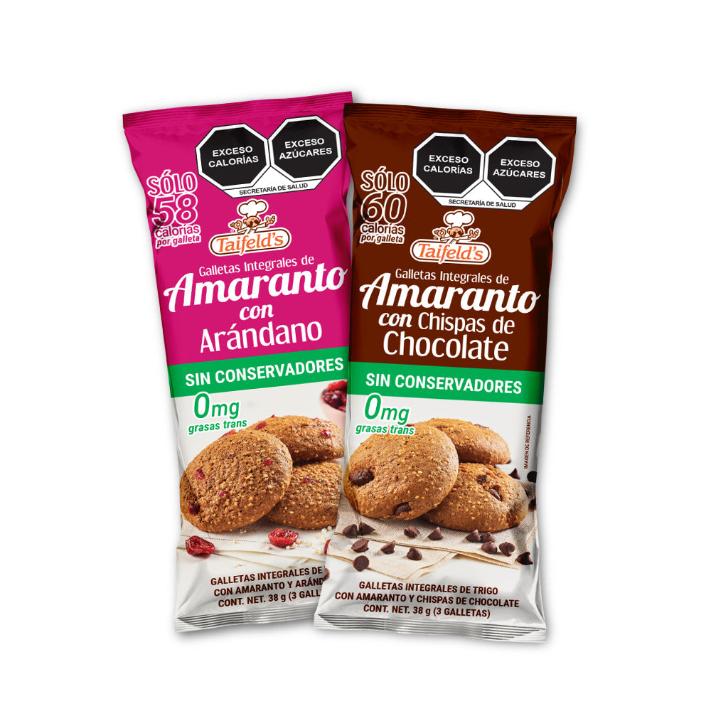Galletas de Amaranto Mix (Arándanos y Chispas) 608g