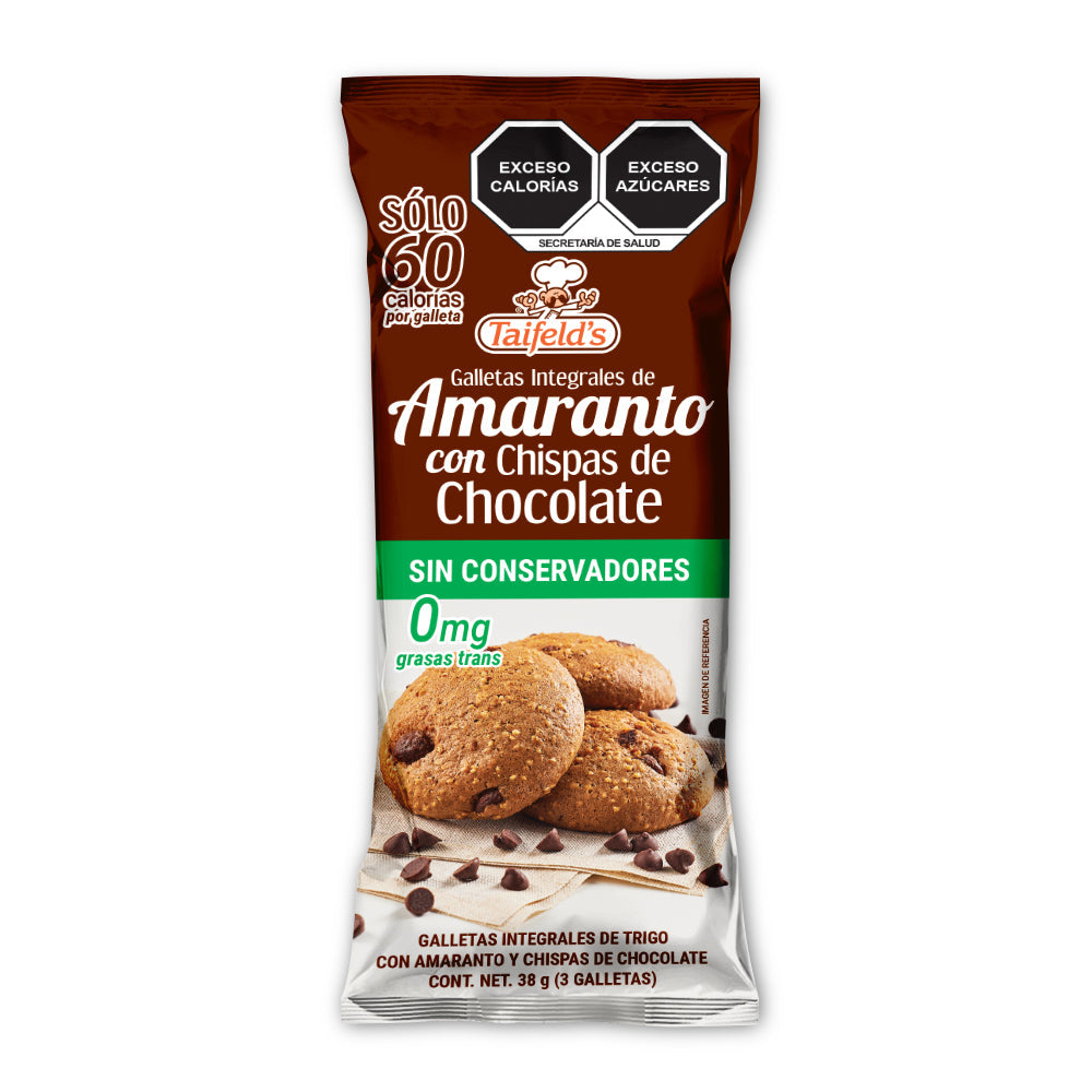 Galletas de Amaranto con Chispas de Chocolate 190g