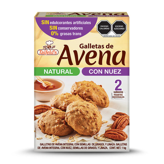 Galletas de Avena Mix (Natural y Nuez) 1kg