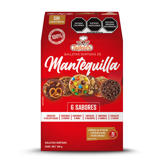 Galletas de Mantequilla (6 Sabores) 540g
