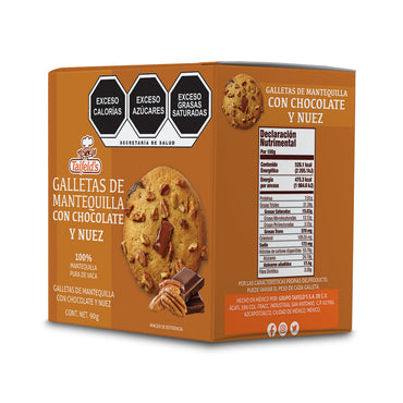 Galletas de Mantequilla - ChocoNuez 90g