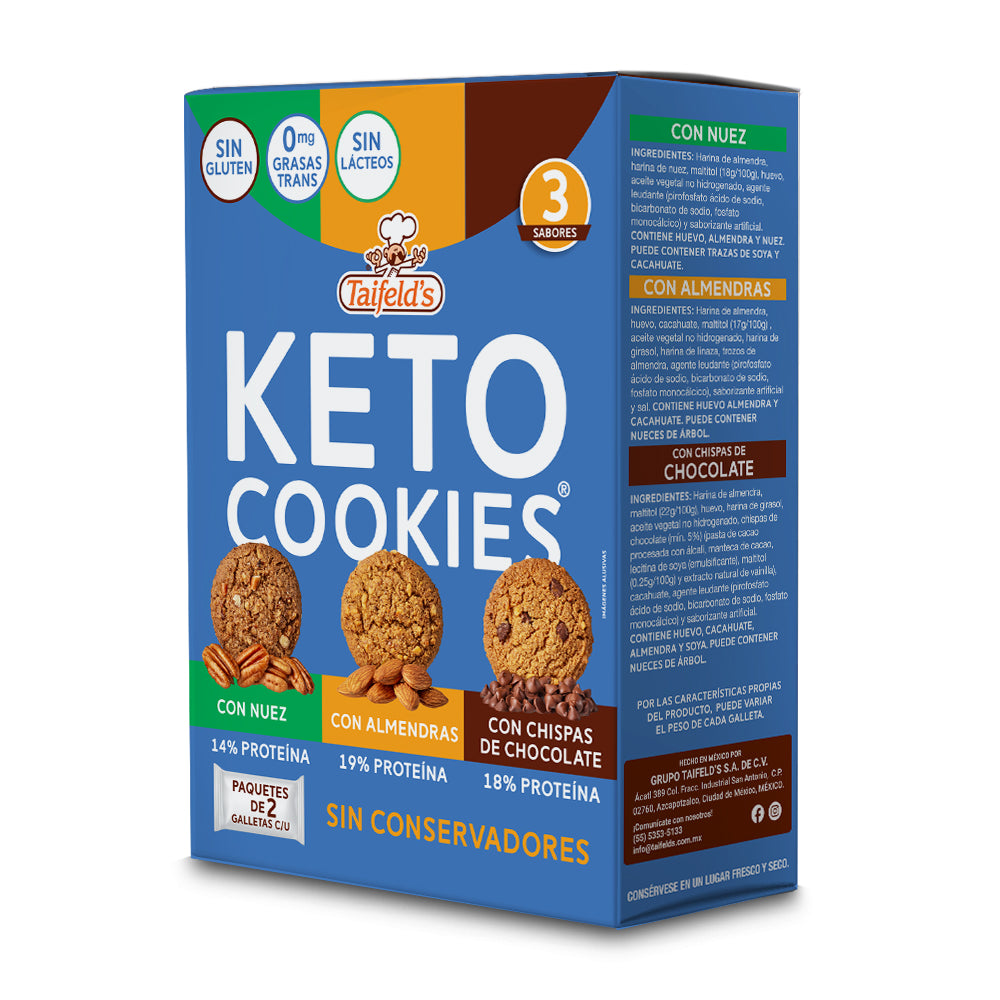 Keto Cookies Mix (Nuez, Almendra y Chispa) 180g