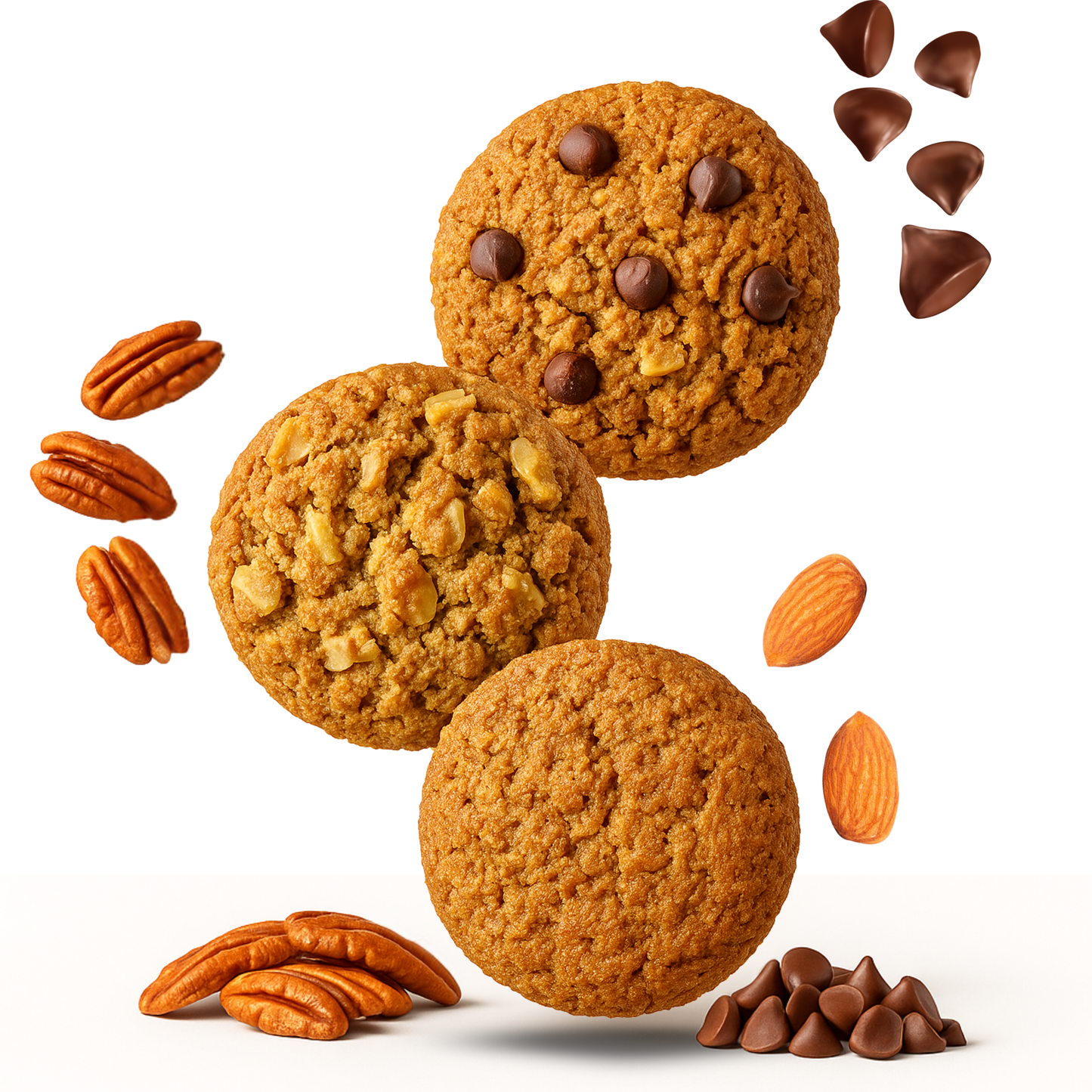 Keto Cookies Mix (Nuez, Almendra y Chispa) 480g