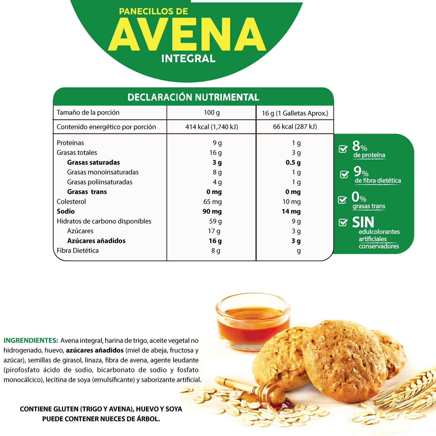 Panecillos de Avena 100g