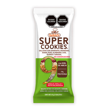 Super Cookies 9 Display (10 paquetes de 45g)