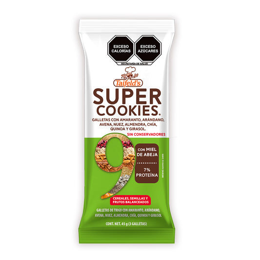 Super Cookies 9 45g (3 Galletas)