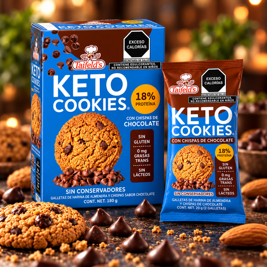 Keto Cookies con Chispa de Chocolate 180g