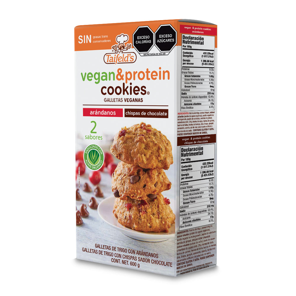 Vegan & Protein Cookies Mix (Arándanos y Chispas) 600g