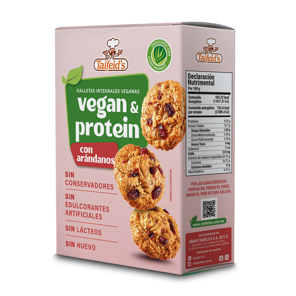 Vegan & Protein Cookies con Arándanos 170g