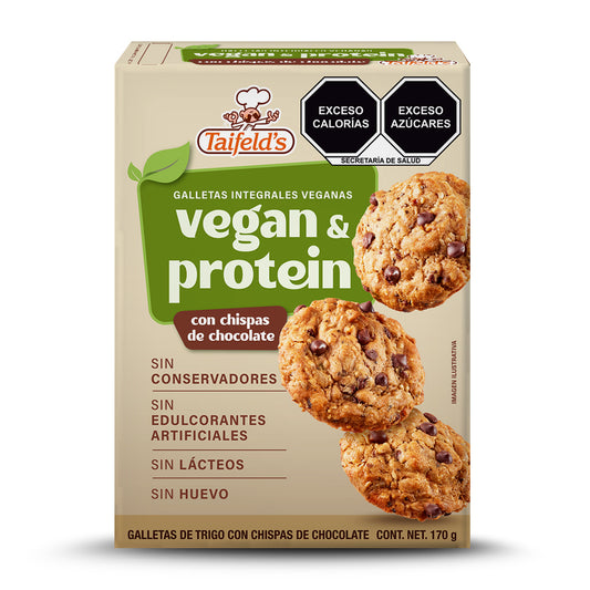 Vegan & Protein Cookies con Chispas de Chocolate 170g