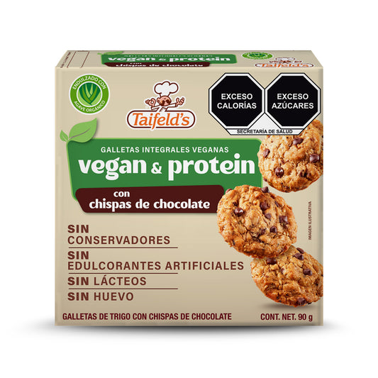 Vegan & Protein Cookies con Chispas sabor Chocolate 90g