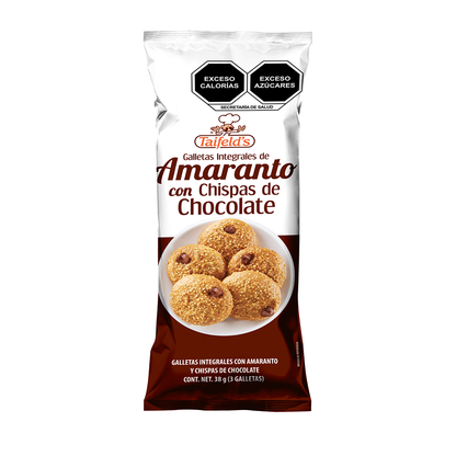 Galletas de Amaranto con chispas de chocolate