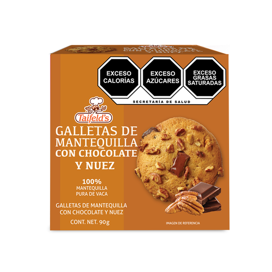 Galletas de Mantequilla con Chocolate y Nuez