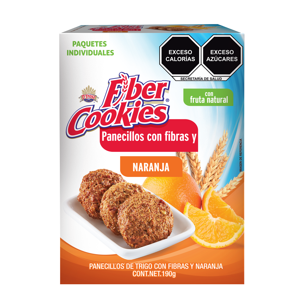 Fiber Cookies with orange