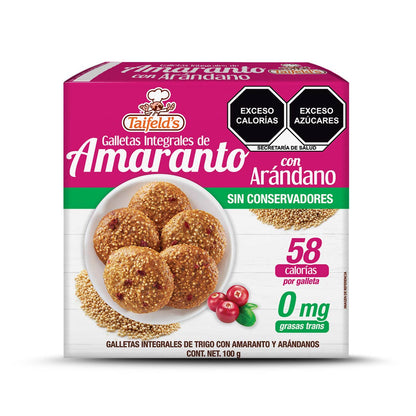 Galletas de Amaranto con arándanos