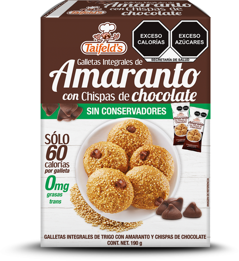 Galletas de Amaranto con chispas de chocolate