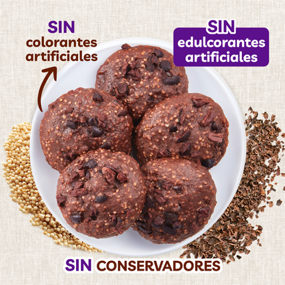 Galletas de Amaranto con Cacao Nibs