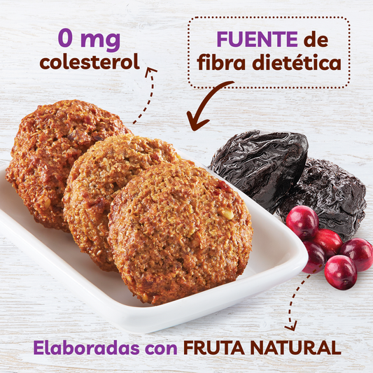 Fiber Cookies con arándano y ciruela pasa