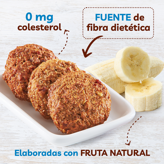 Fiber Cookies con plátano