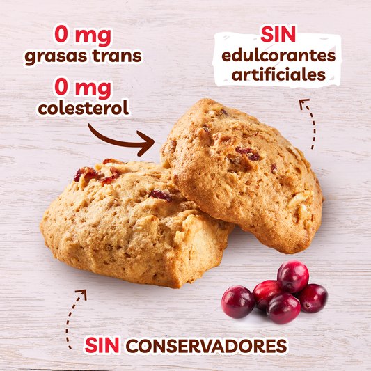 Panecillos de avena con arándanos