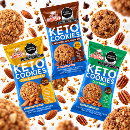 Keto Cookies Mix (Nuez, Almendra y Chispa) 480g