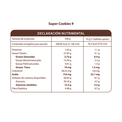 Super Cookies 9 630g