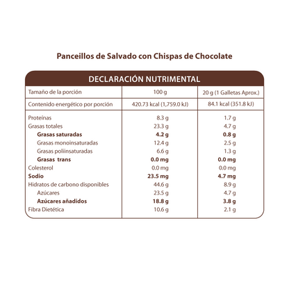 Panecillos de Salvado con Chispa de Chocolate 190g