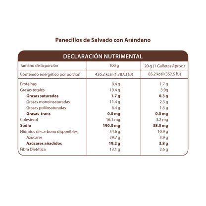 Panecillos de Salvado con Arándanos 240g