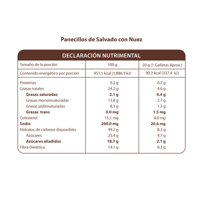 Panecillos de Salvado con Nuez 240g