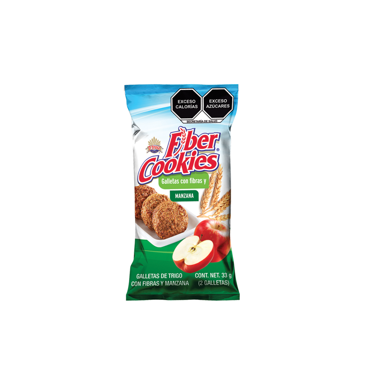 Fiber Cookies with apple