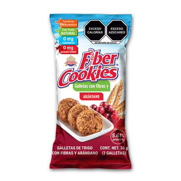 Fiber Cookies con Arándanos Display (10 paquetes de 30g)