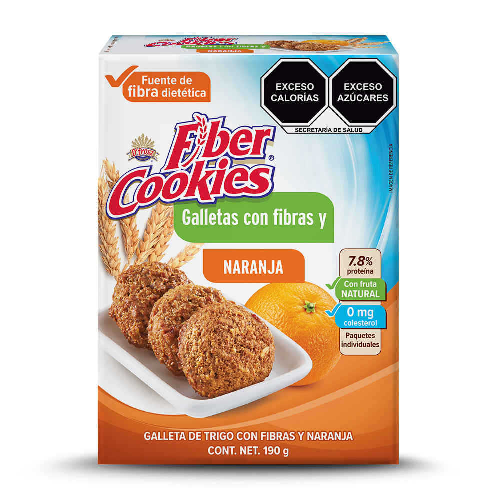 Fiber Cookies con Naranja 190g