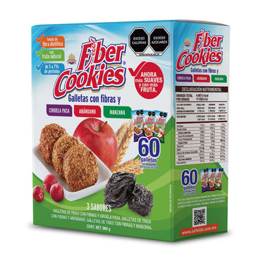 Fiber Cookies Mix (Ciruela Pasa, Arándano y Manzana) 960g