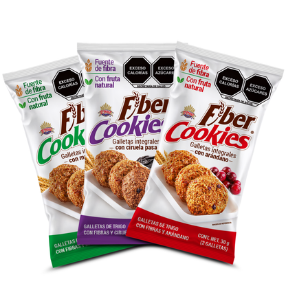 Fiber Cookies (Manzana, Ciruela y Arándano) 960g