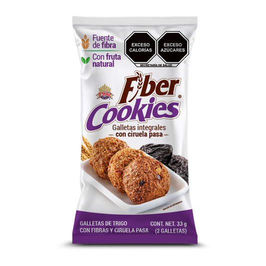 Fiber Cookies con Ciruela Pasa 33g (2 Galletas)