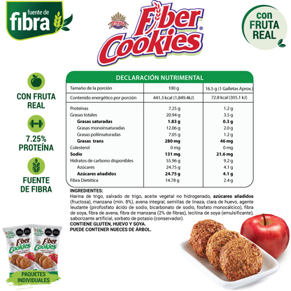 Fiber Cookies con Manzana 190g