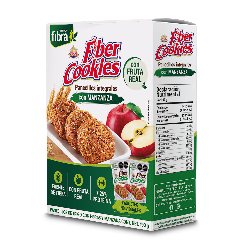 Fiber Cookies con Manzana 190g